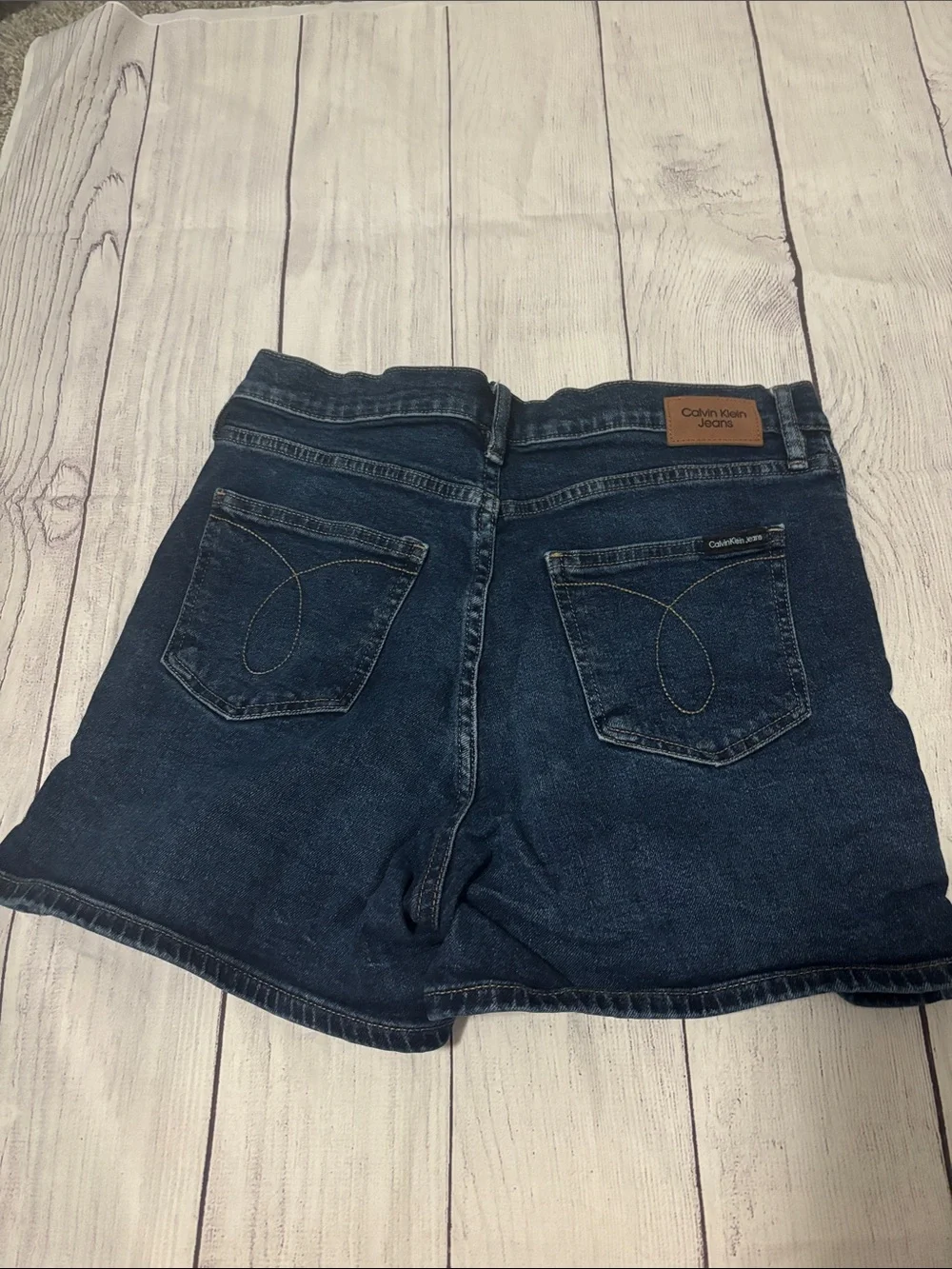 Calvin Klein Navy Blue Denim Shorts